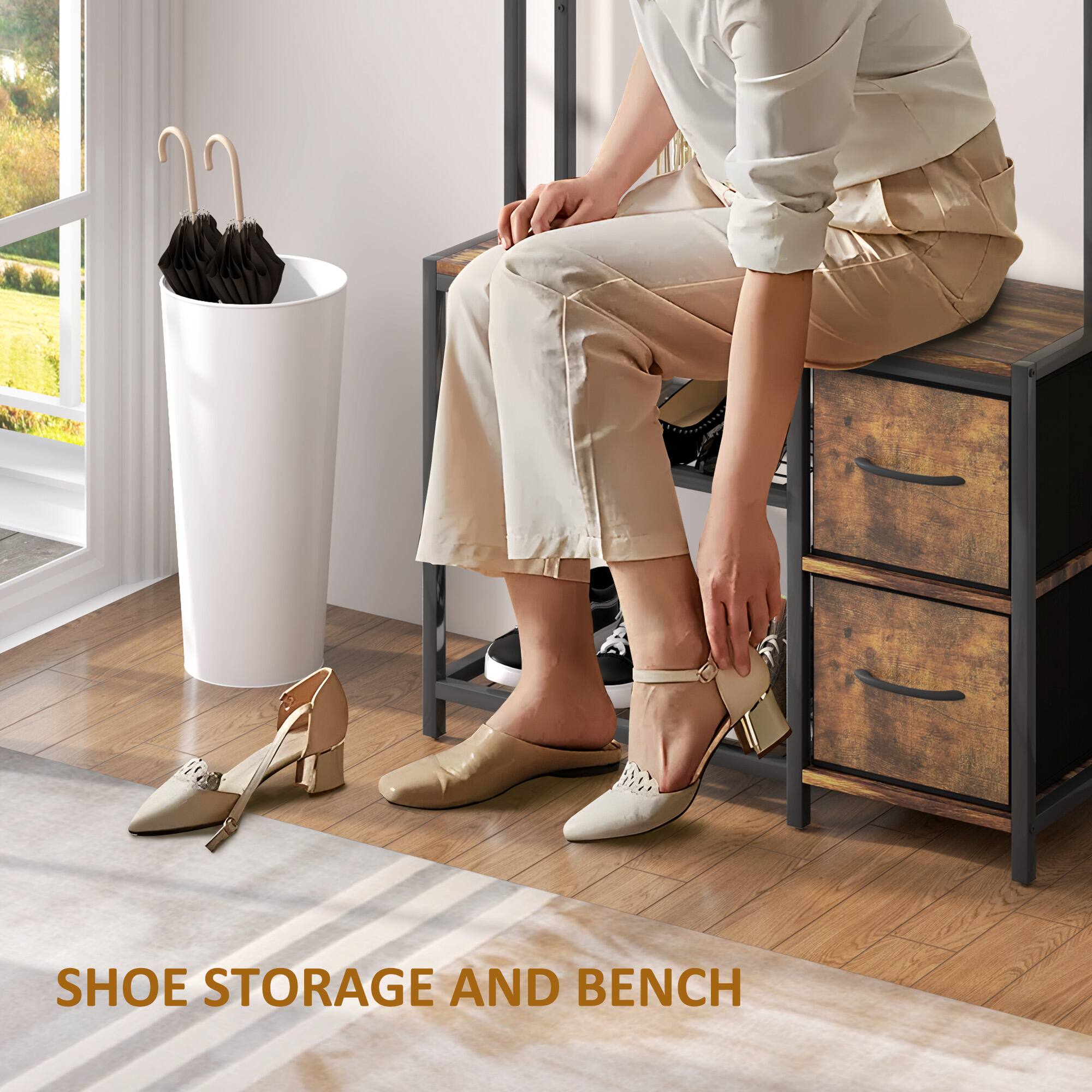 SHOE STORAGE AND BENCH