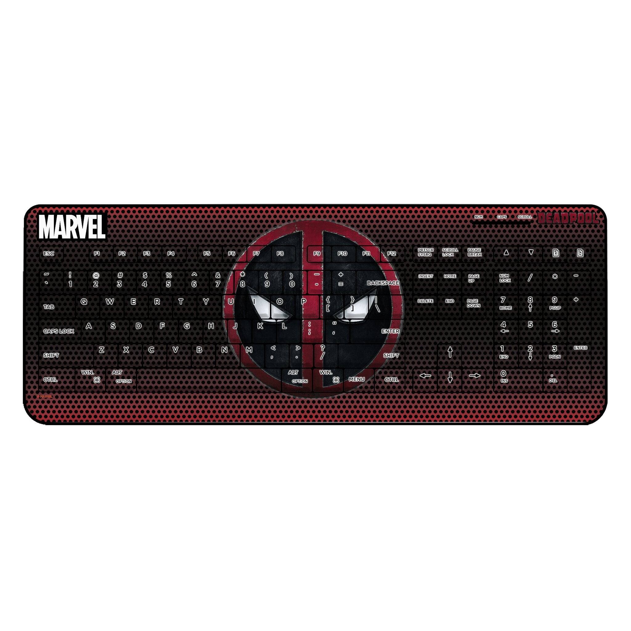 Keyscaper - Marvel Grid Wireless USB Keyboard - Deadpool
