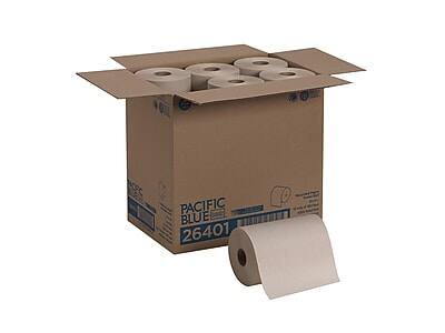 Pacific Blue Basic - Recycled Hardwound Paper Towels, 1-ply, 580 ft./Roll, 12 Rolls/Carton (26401) - Brown price history on PriceWatchPro