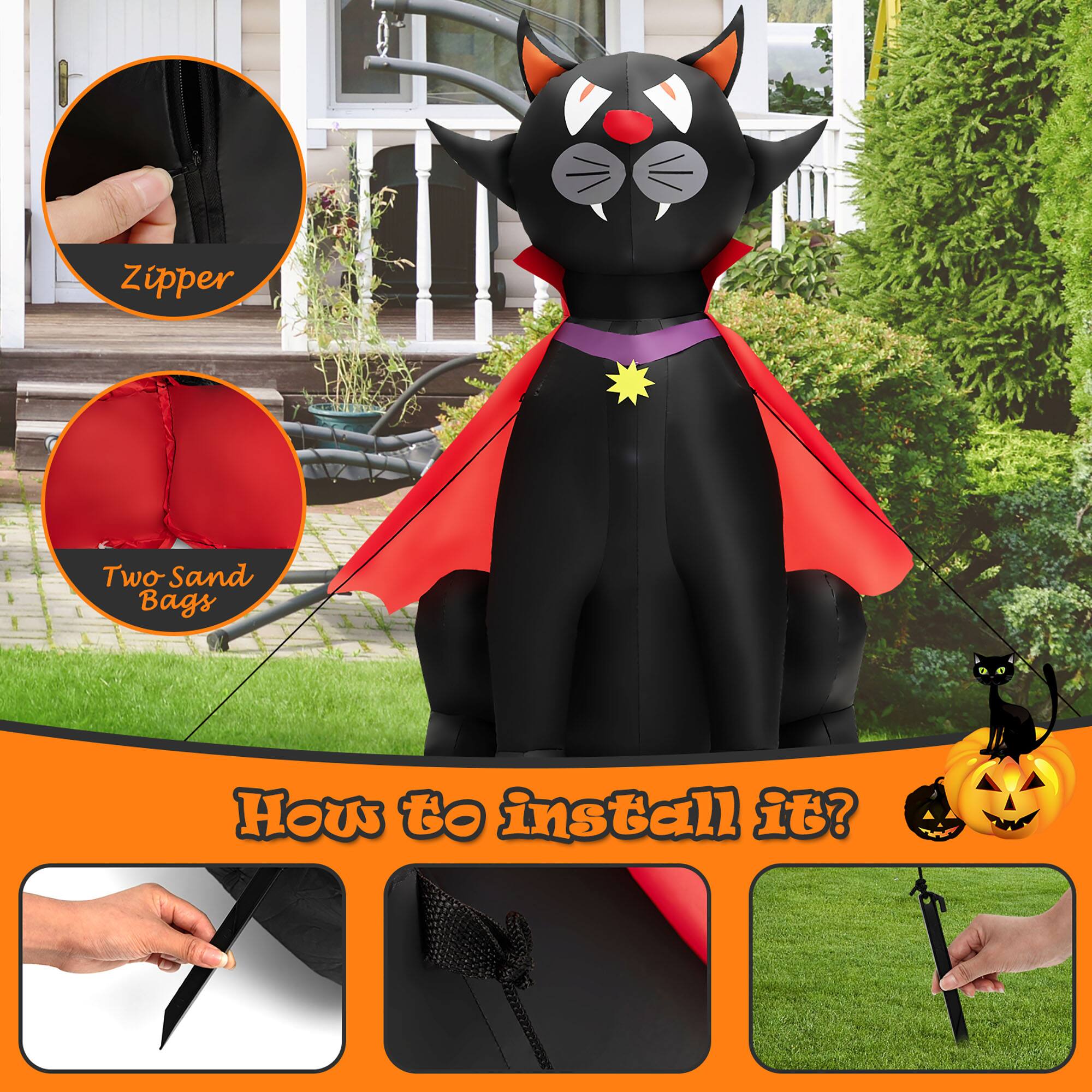 Zipper  
Two Sand Bags  

How to install it?