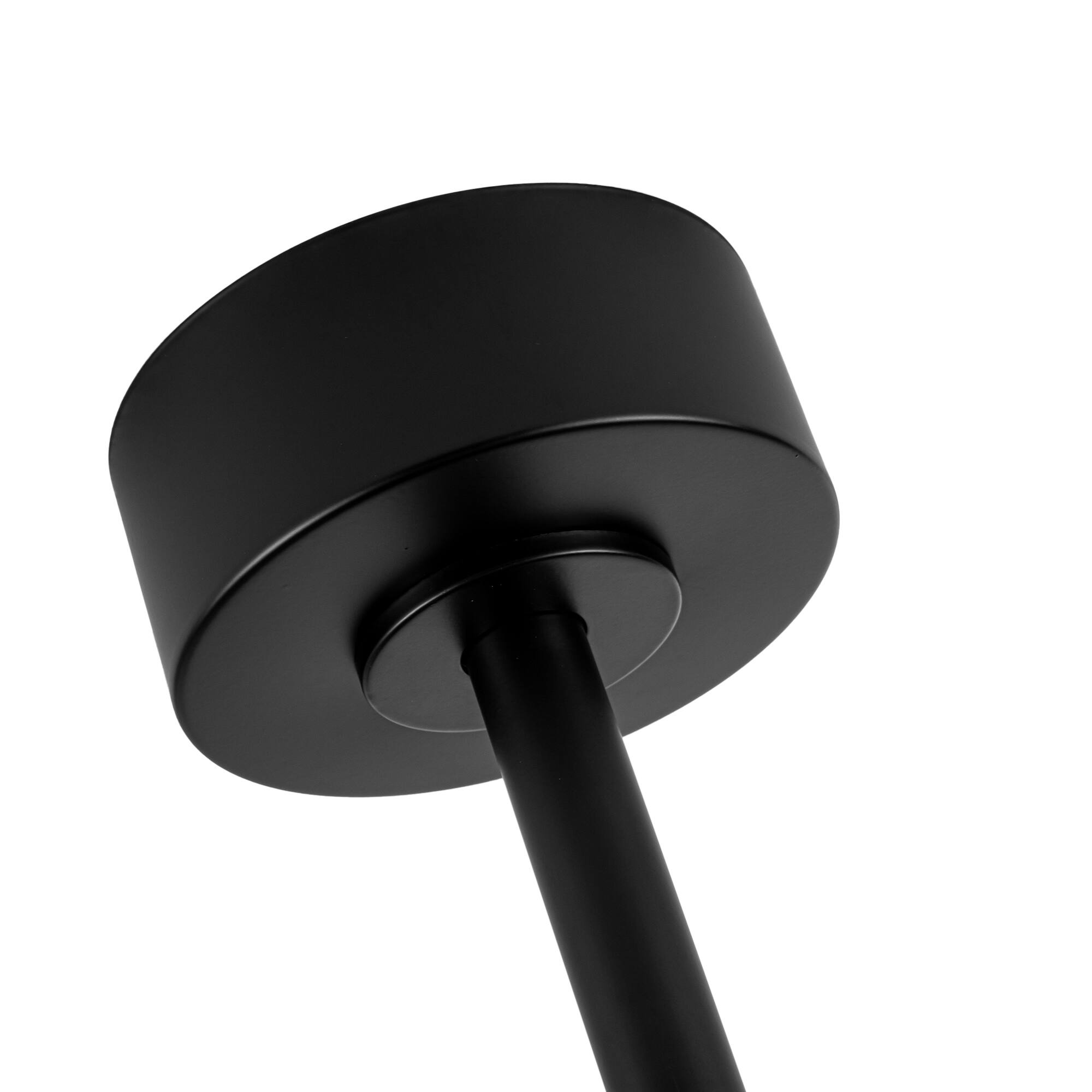 Alt View 9. Breezary - Breezary 52'' Ceiling Fan with 3-Color Light, 3 ABS Blades, DC Motor, 5"/10" Downrods, 6-Speed Remote & Memory Function - Matte Black and Dark Wood Grain.