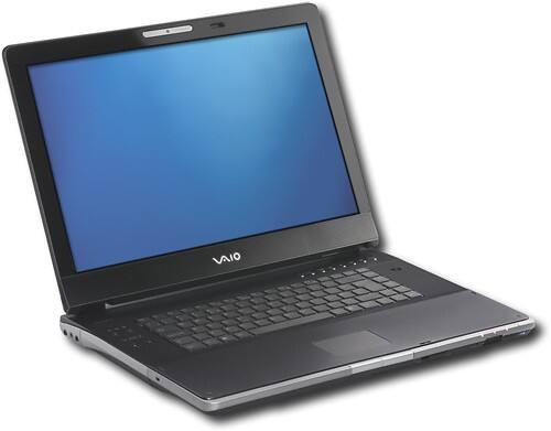 Angle Standard. Sony - VAIO Notebook with Intel® Centrino® Duo - Glossy Piano Black.