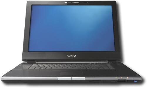 Alt View Standard 3. Sony - VAIO Notebook with Intel® Centrino® Duo - Glossy Piano Black.