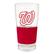 Front. Great American Products - Washington Nationals 22oz. Pilsner Glass with Silicone Grip - Red.