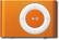 Front Standard. Apple® - iPod® shuffle 1GB* MP3 Player-Orange.