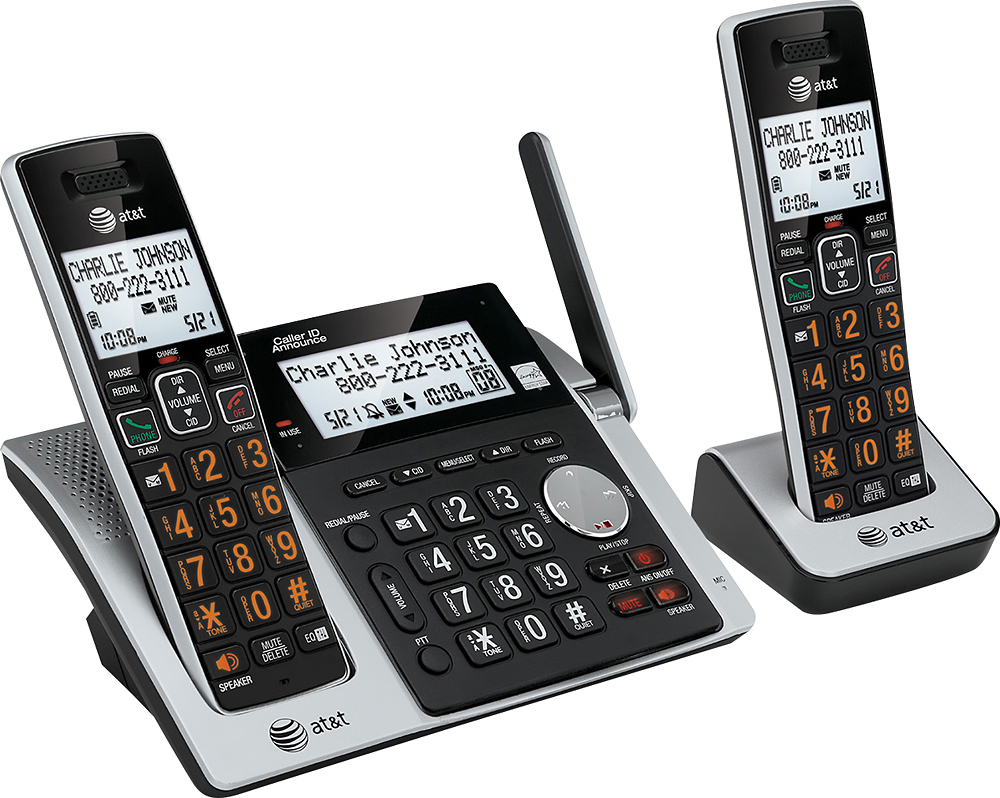 AT&T CL83213 DECT 6.0 Expandable Cordless Phone System with Digital