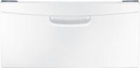 Front. Samsung - 27" Washer/Dryer Laundry Pedestal - White.