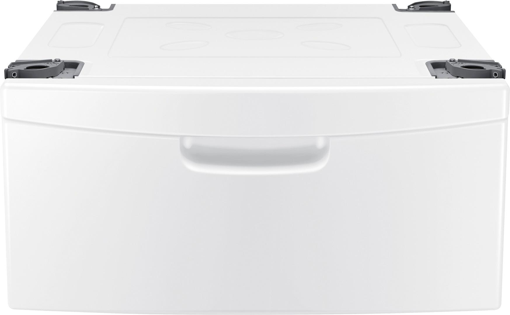 Samsung SAWADREW15 Side-by-Side on Pedestals Washer & Dryer Set with Front  Load Washer and Electric Dryer in White