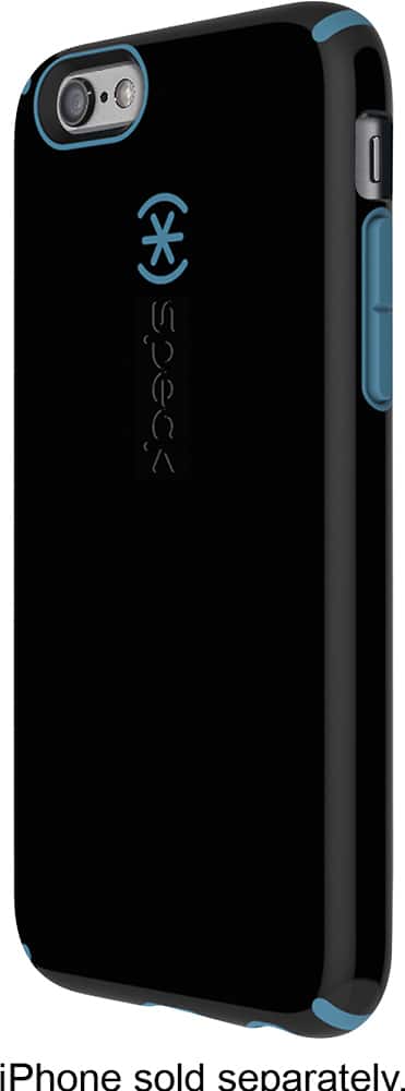 Front. Speck - Candyshell Case for Apple® iPhone® 6 - Black/Blue.