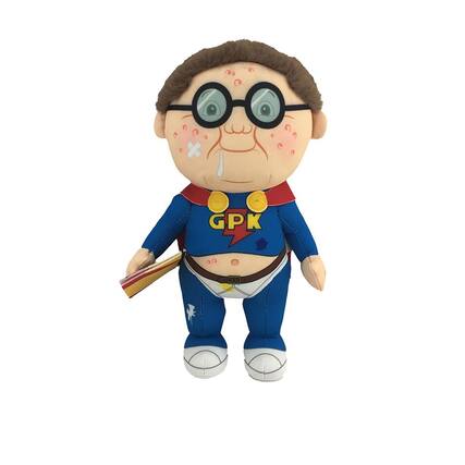 Front. License 2 Play - Garbage Pail Kids 8.5 Inch Plush | Nat Nerd - Blue.