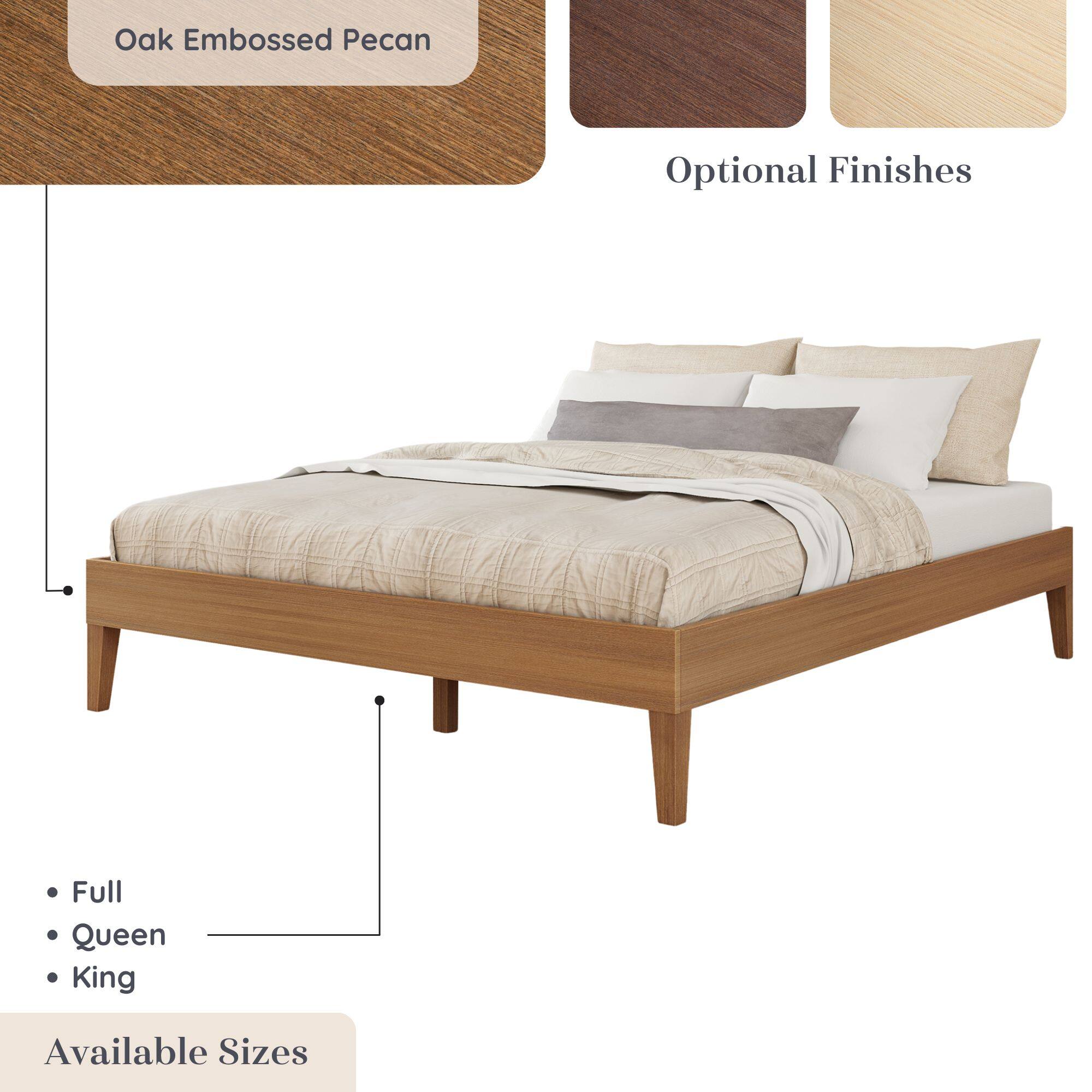 Oak Embossed Pecan  
Optional Finishes  
Available Sizes: Full, Queen, King