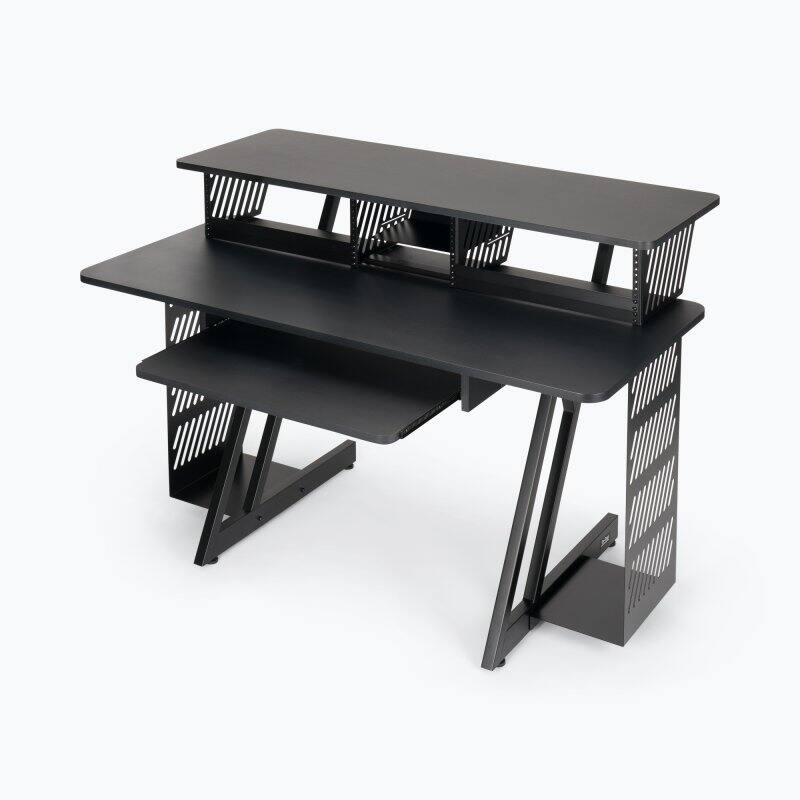 Alt View 6. On Stage Stands - On-Stage WS7700B Large Workstation Desk - Black - "NA".