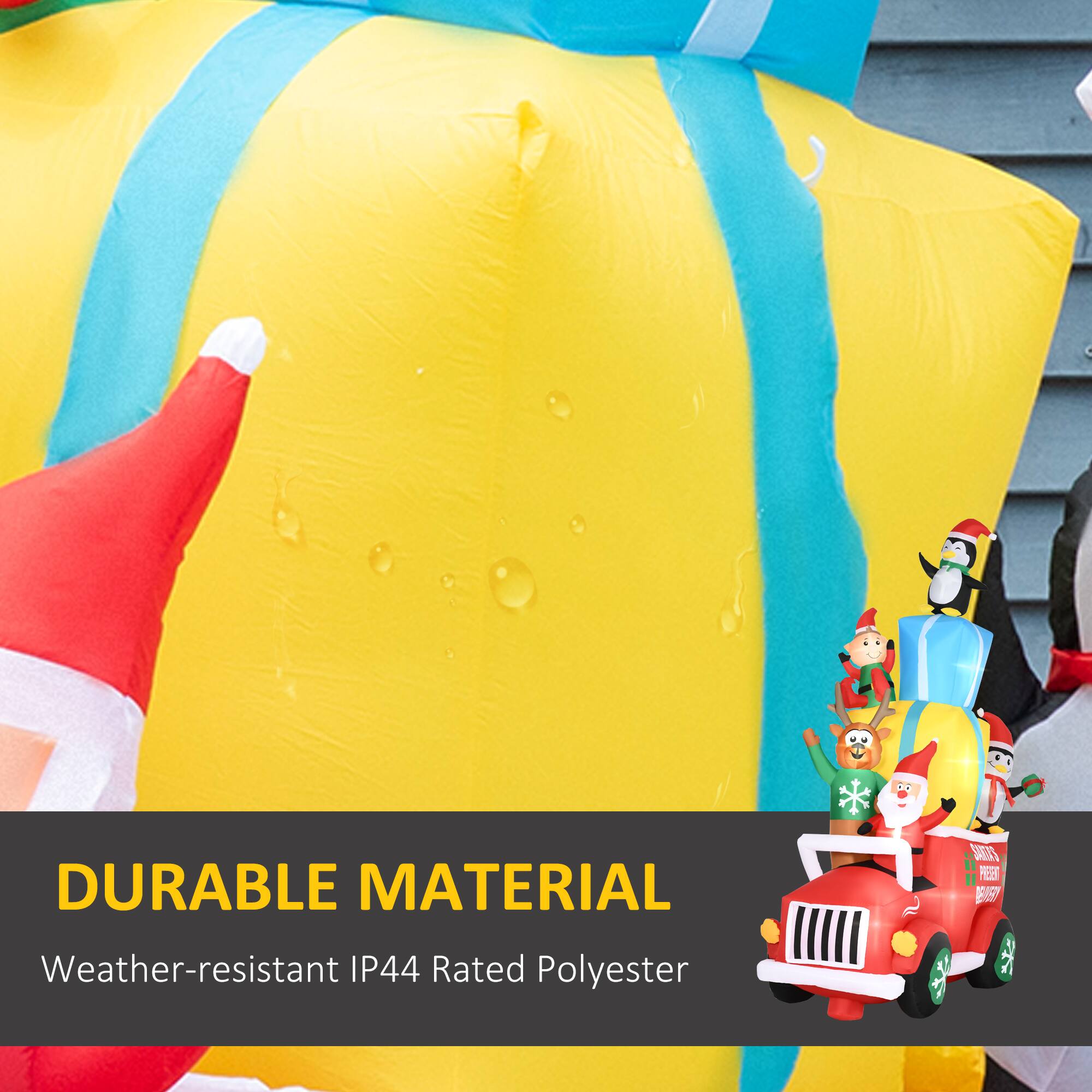 DURABLE MATERIAL  
Weather-resistant IP44 Rated Polyester