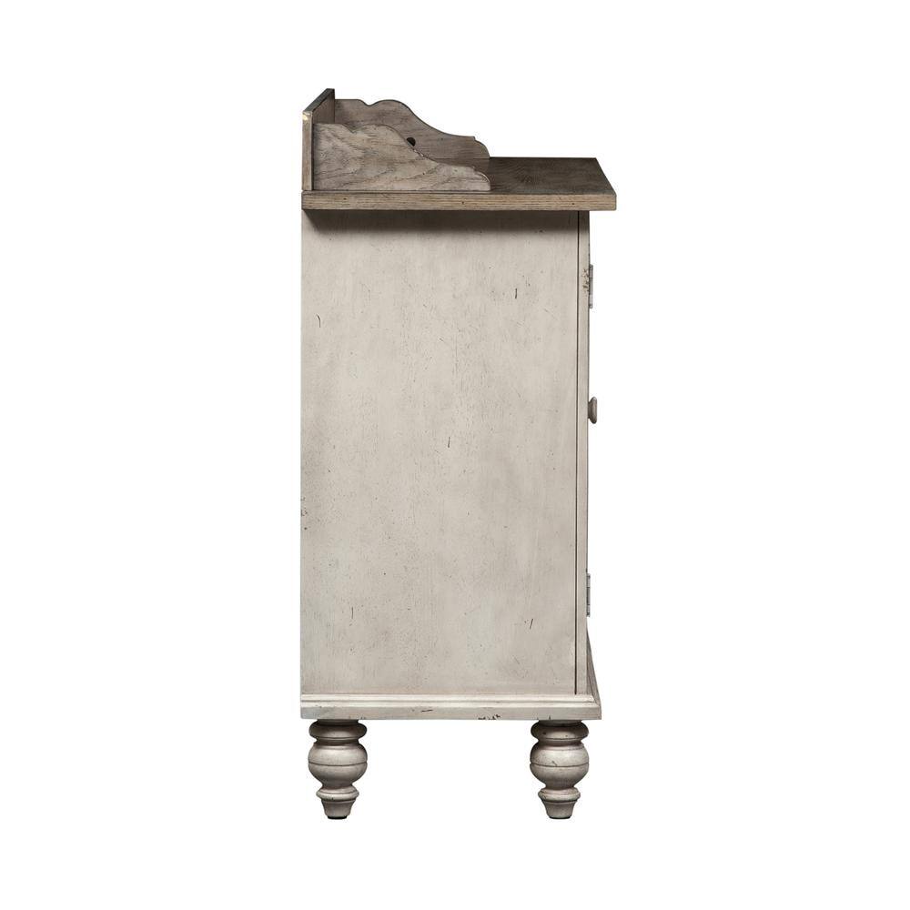 Alt View 1. Liberty Furniture Industries - Whitney Server in Antique Linen w/ Weathered Gray - White.