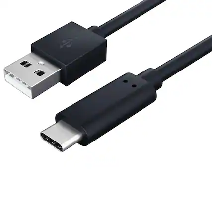 Front. Sanoxy - Sanoxy 1m USB 2.0 A Male to C Male Cable 480M 3A, Black - Black.