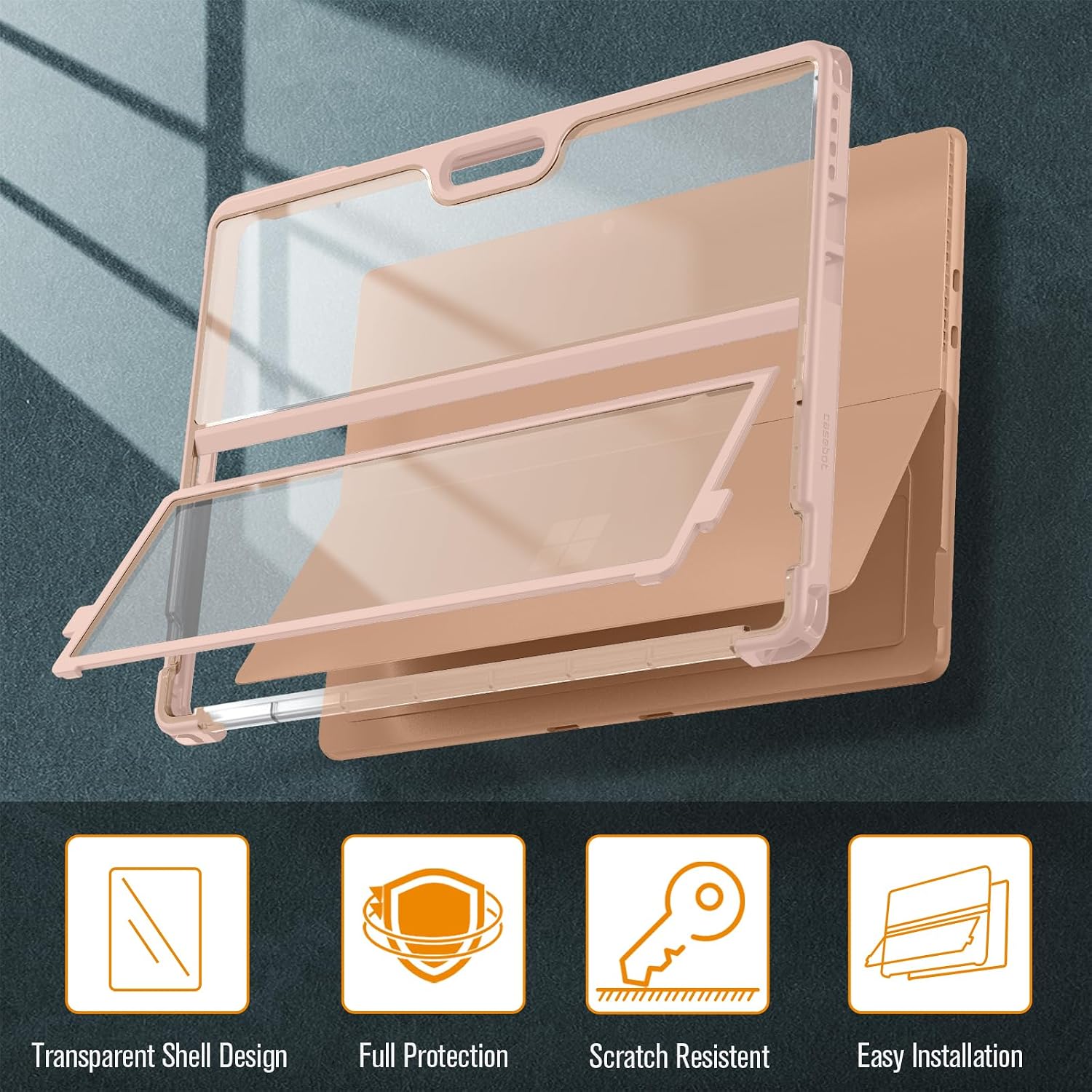 Transparent Shell Design  
Full Protection  
Scratch Resistant  
Easy Installation