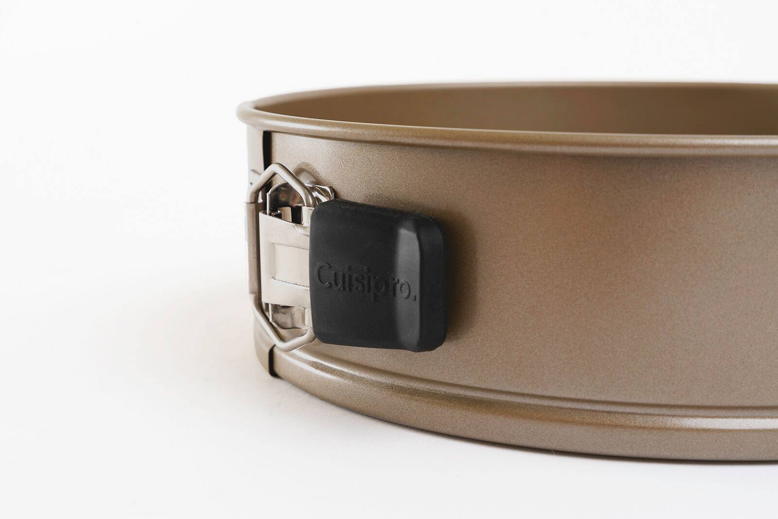 Alt View 2. Cuisipro - Nonstick Springform Pan with Wave Pattern, Champagne - Beige.