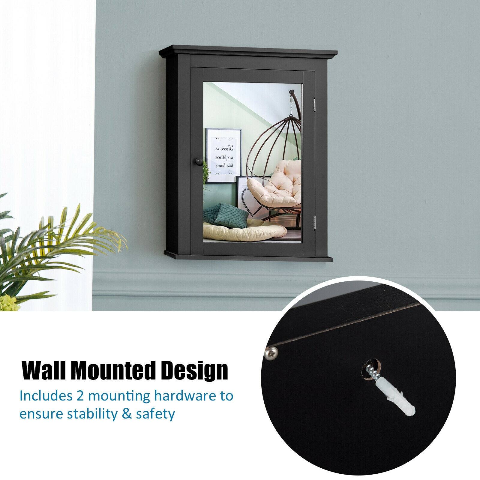 Wall Mounted Design Includes 2 mounting hardware to ensure stability & safety