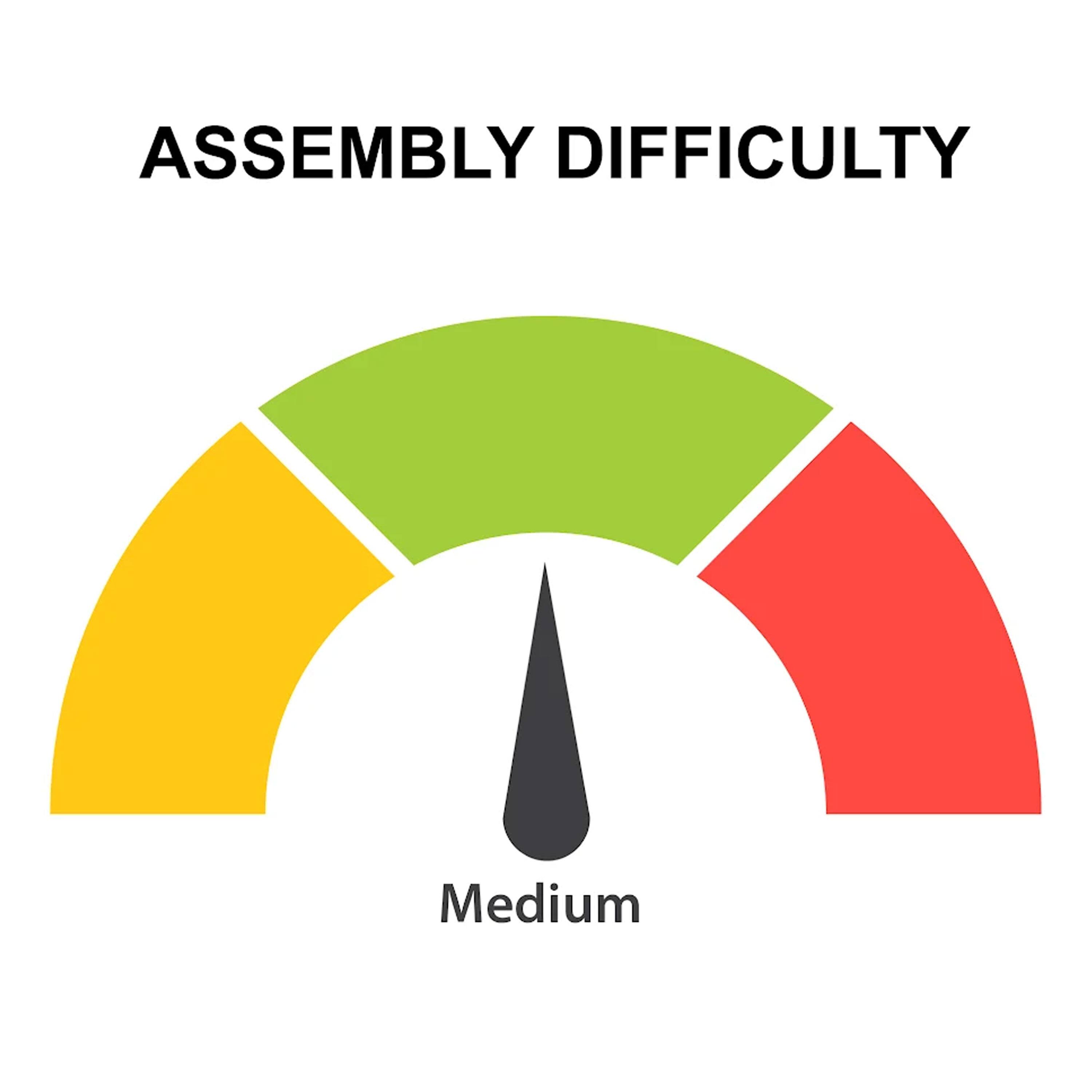ASSEMBLY DIFFICULTY  
Medium