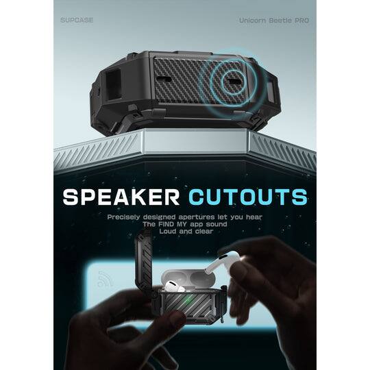 SPEAKER CUTOUTS

Precisely designed apertures let you hear The FIND MY app sound Loud and clear