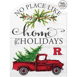 Jardine - Rutgers Scarlet Knights 16'' x 22'' Holiday Marquee Sign - White