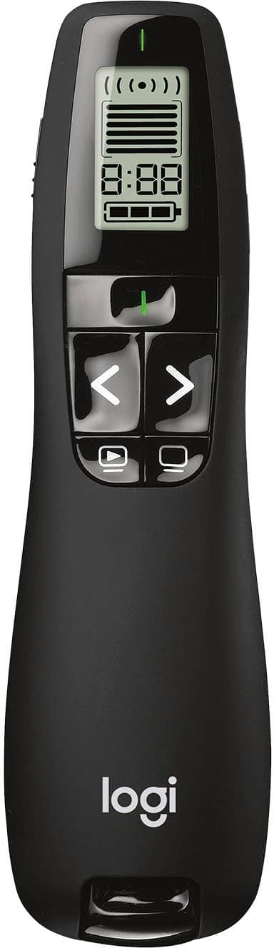 Front. Logitech - R800 Professional Presenter - Black.