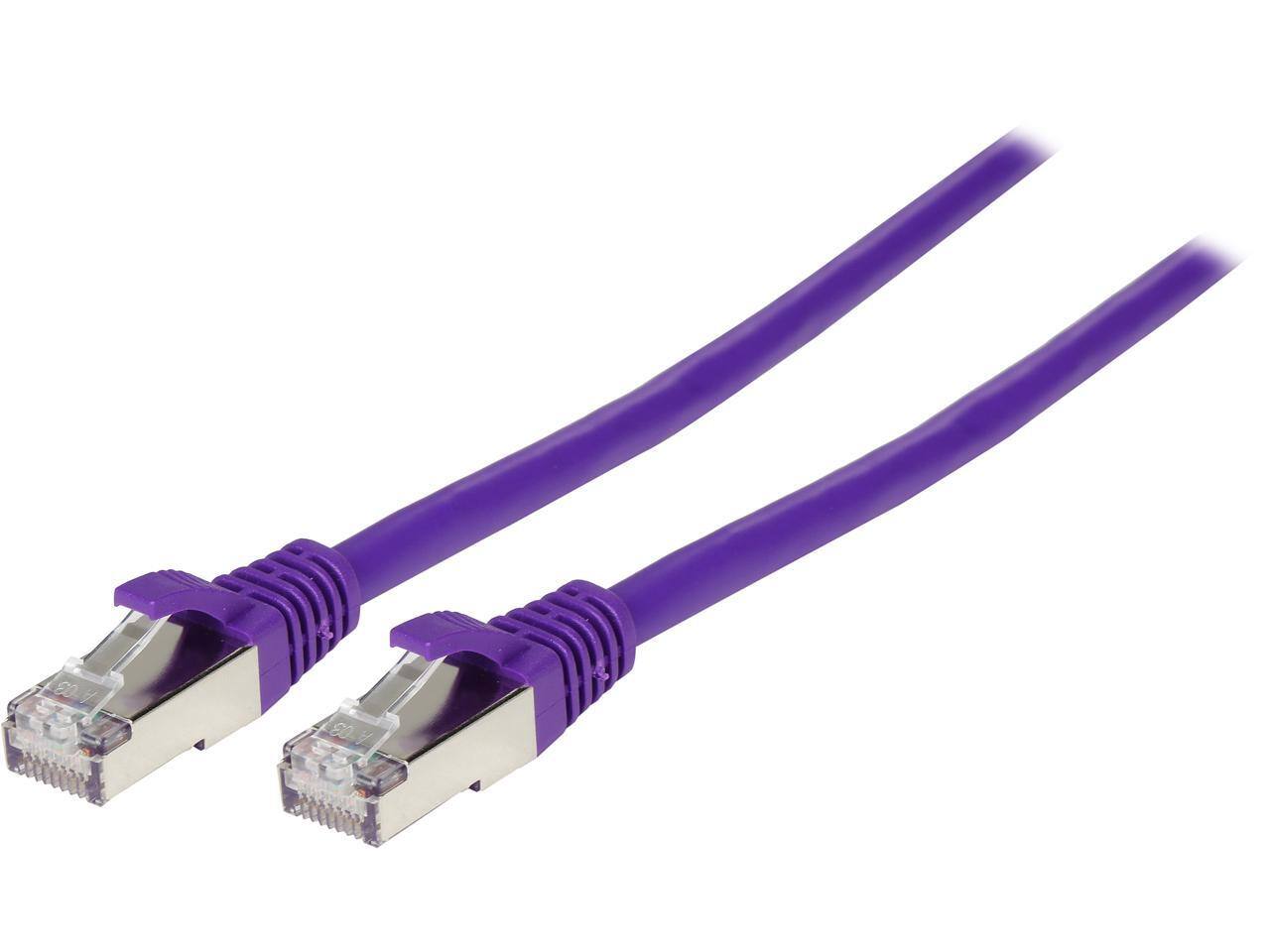 Front. Cables to Go - C2G 00906 Cat6 Cable - Snagless Shielded Ethernet Network Patch Cable, Purple (10 Feet, 3.04 Meters).