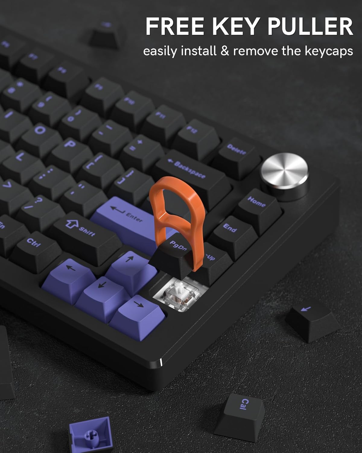 FREE KEY PULLER  
easily install & remove the keycaps