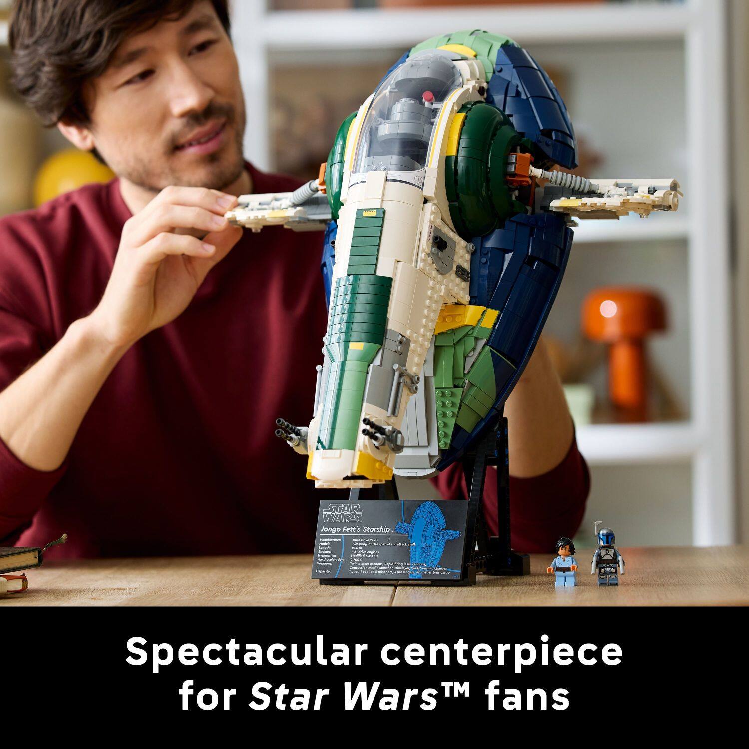 SA R WARS Jango Fett Starfighter - - - - - : - - - .. - I - - - - Spectacular centerpiece for Star Wars™ fans