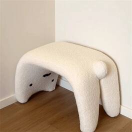 VIVZONE - Adorable Animal Shaped Stool - White