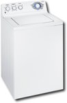 Angle Standard. GE - 3.2 Cu. Ft. 16-Cycle Super Capacity Washer - White-on-White.