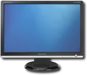 Front Standard. Samsung - 22" Widescreen Flat-Panel TFT-LCD Monitor.