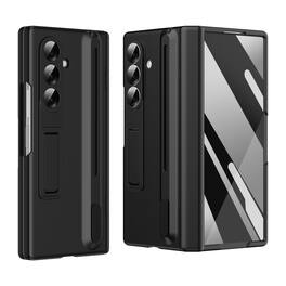 Dteck - Rugged Case for Samsung Galaxy Z Fold8 Ultra,Built-in Screen Protector & Stylus Pen,Hinge Protection Hard PC Stand Cover - Black