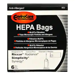 EnviroCare - Vacuum Bags for Vacuum Part #853 12 Pack