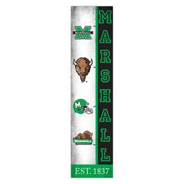 Fan Creations - Marshall Thundering Herd 6" x 24" Progression Wood Sign - Multicolor