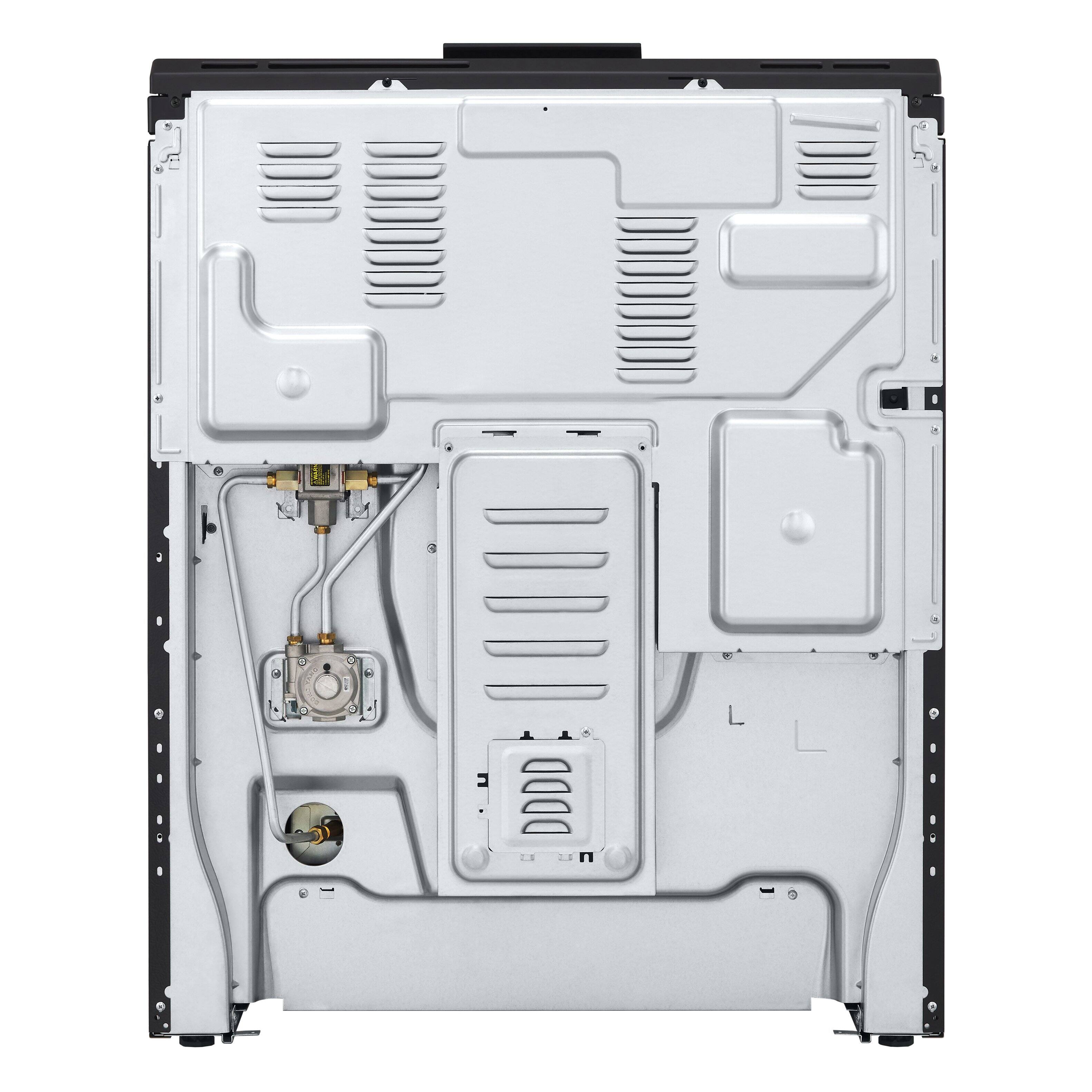 Alt View 26. LG - 5.8 Cu. Ft. Smart Slide-In Gas True Convection Range with EasyClean and Air Fry - PrintProof Black Stainless Steel.