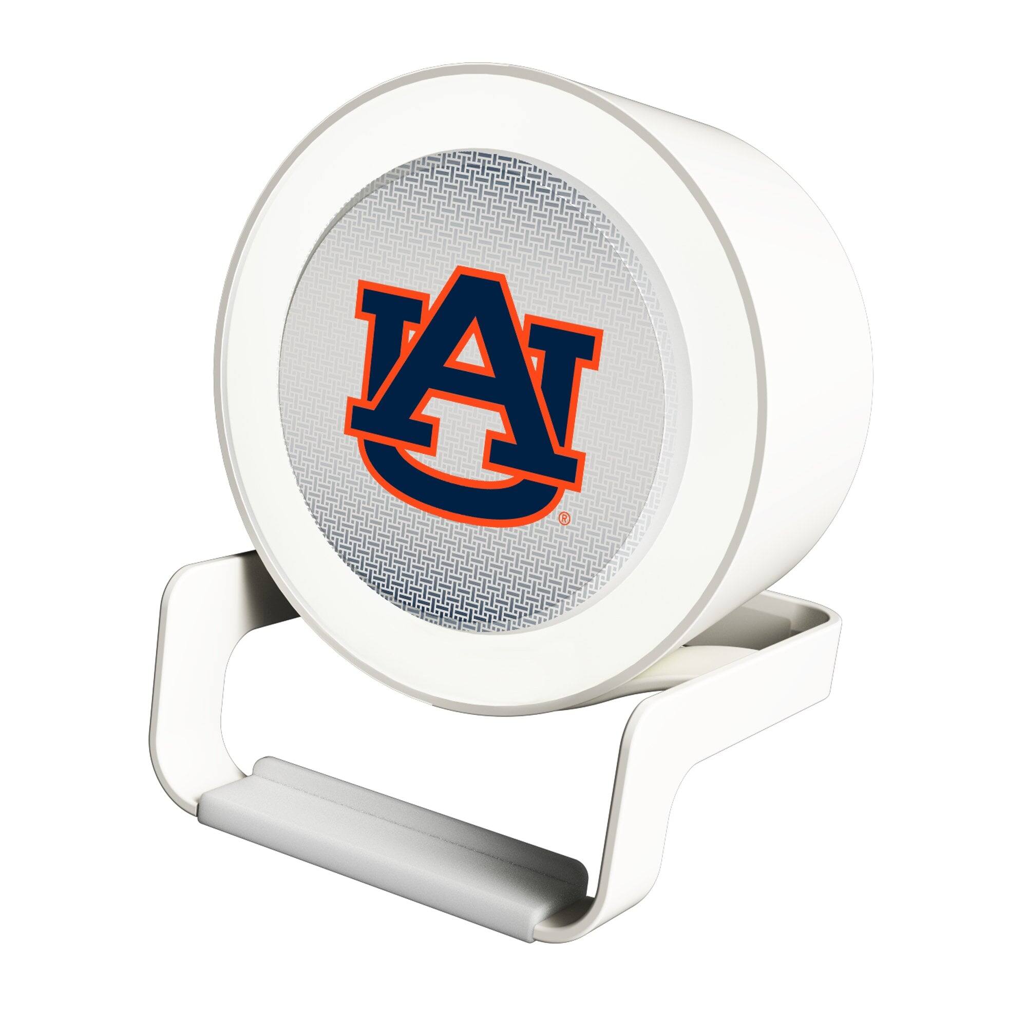 Front. Keyscaper - Auburn Tigers Linen Print Nightlight Charger & Bluetooth Speaker - White.