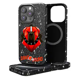 Keyscaper - NFL - Cleveland Browns 2024 Illustrated Limited Edition Bling iPhone Case - 14 - Black