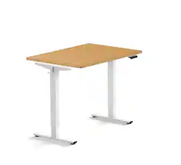 FlexiSpot - E2 42''W Electric Adjustable Standing Desk Chipboard, /White - Maple
