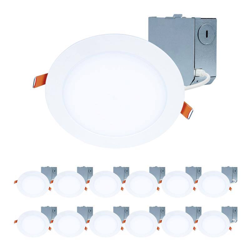 Angle. Halo - Halo Soft White 6 in. W LED Canless Recessed Downlight 13.5 W.