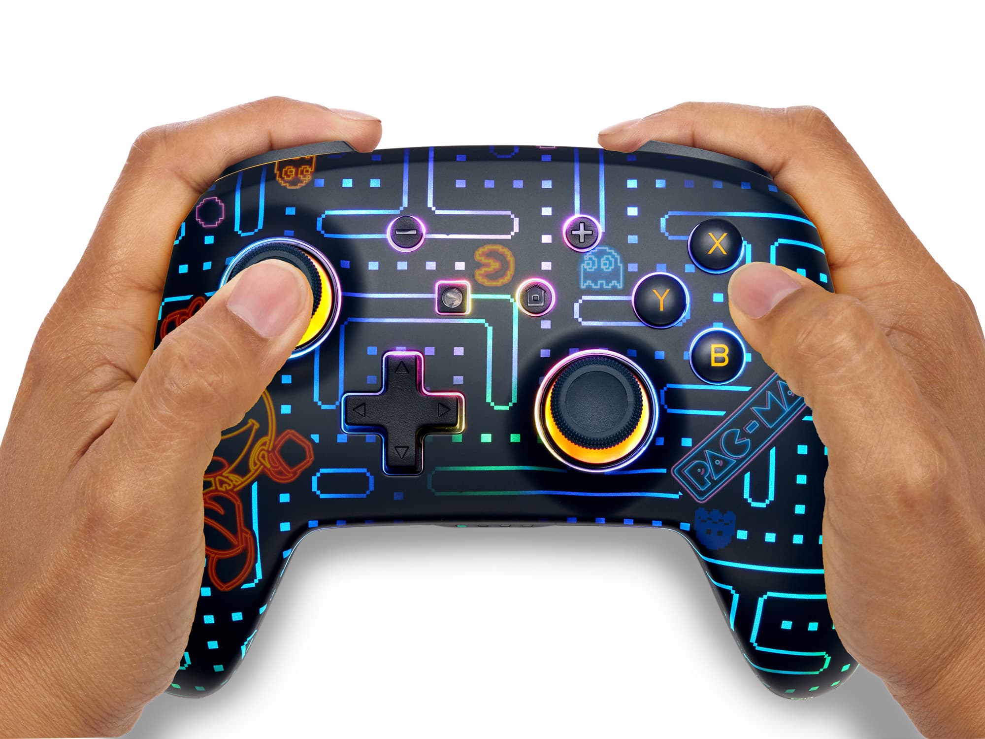 Alt View 23. PowerA - PowerA Enhanced Wireless Controller for Nintendo Switch with Lumectra – PAC-MAN Neon Arcade - PAC-MAN™ Neon Arcade.