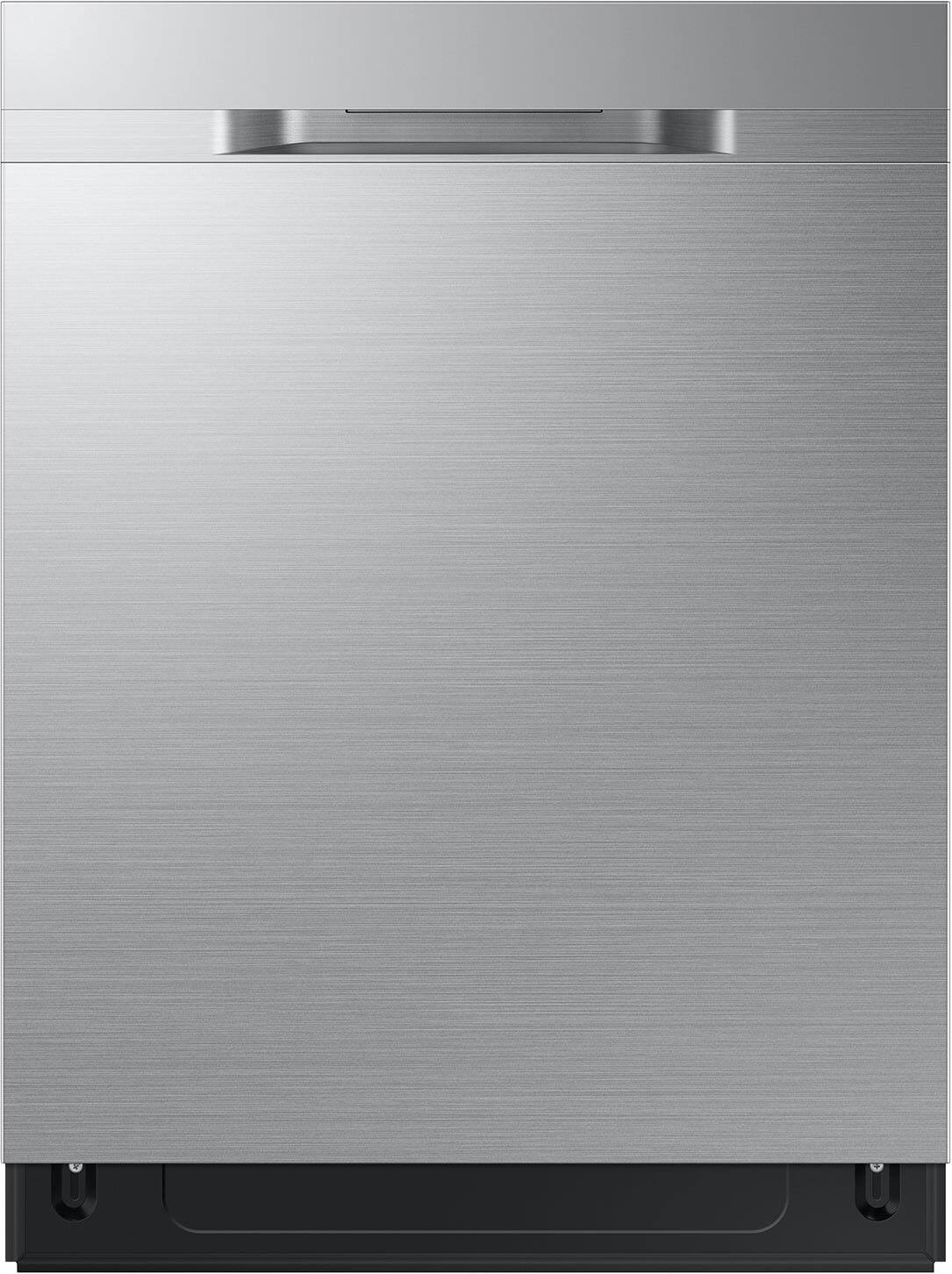 Front. Samsung - 48 dBA Dishwasher with 3rd Rack and AutoRelease Door Drying - Stainless Steel.