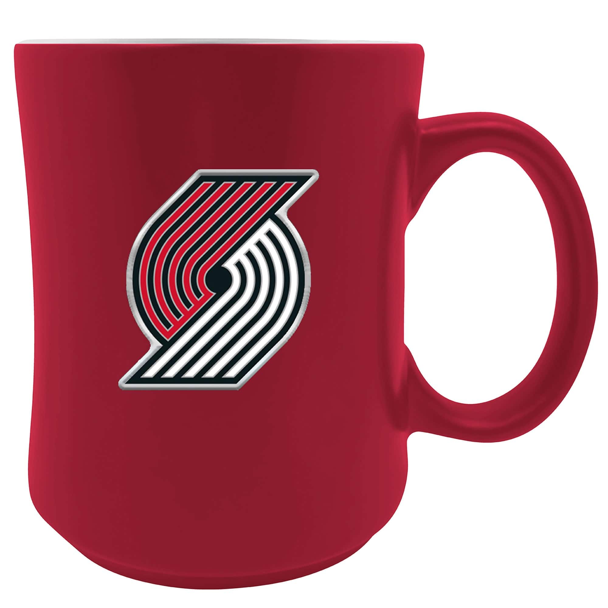 Front. Great American Products - Portland Trail Blazers 19oz. Starter Mug - Multicolor.