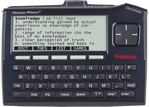  FRANKLIN ELECTRONIC PUB - Merriam-Webster's Dictionary and Thesaurus
