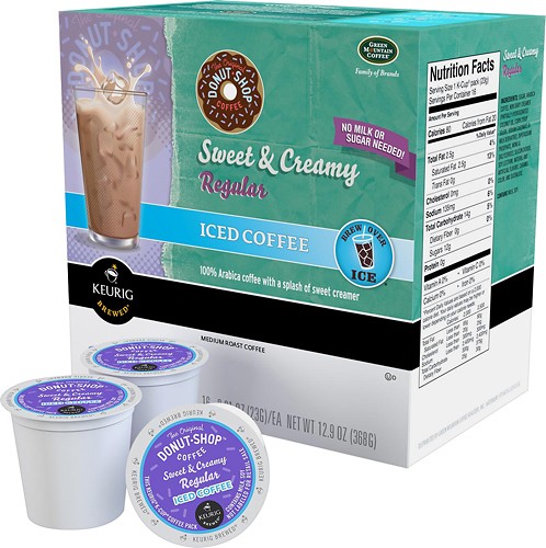  Keurig - Donut Shop Sweet &amp; Creamy Iced Coffee K-Cups (16-Pack)