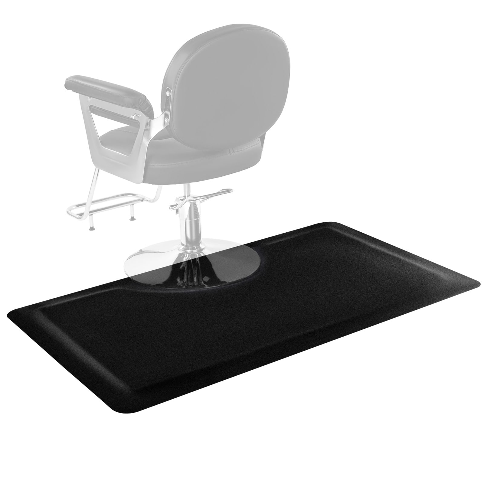 VEVOR - Salon Mat for Hair Stylist, 3 x 5 FT Rectangle Salon Chair Mat Anti Fatigue - Black