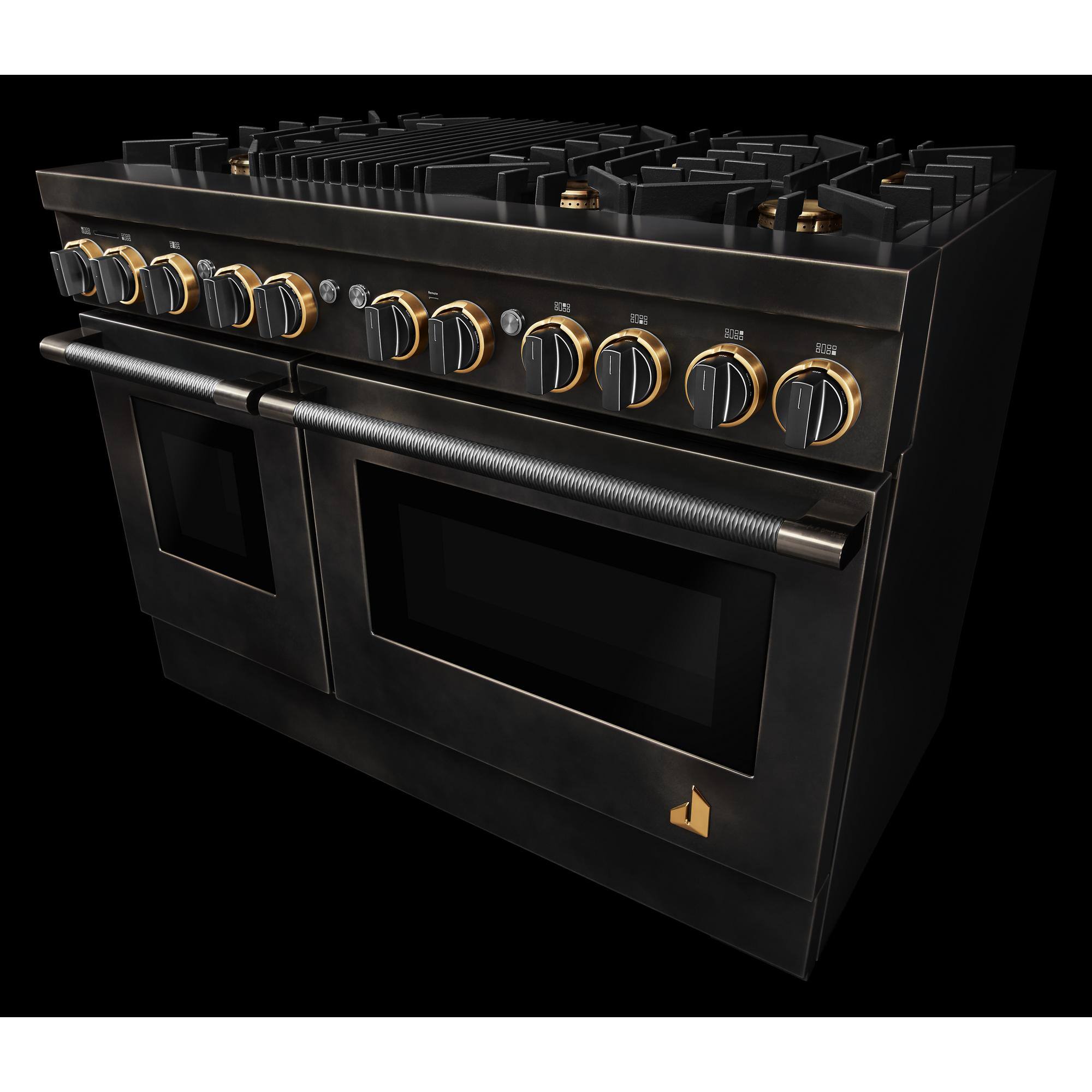 Angle. JennAir - 6.3 Cu. Ft. Duel Fuel Range - Smoke.