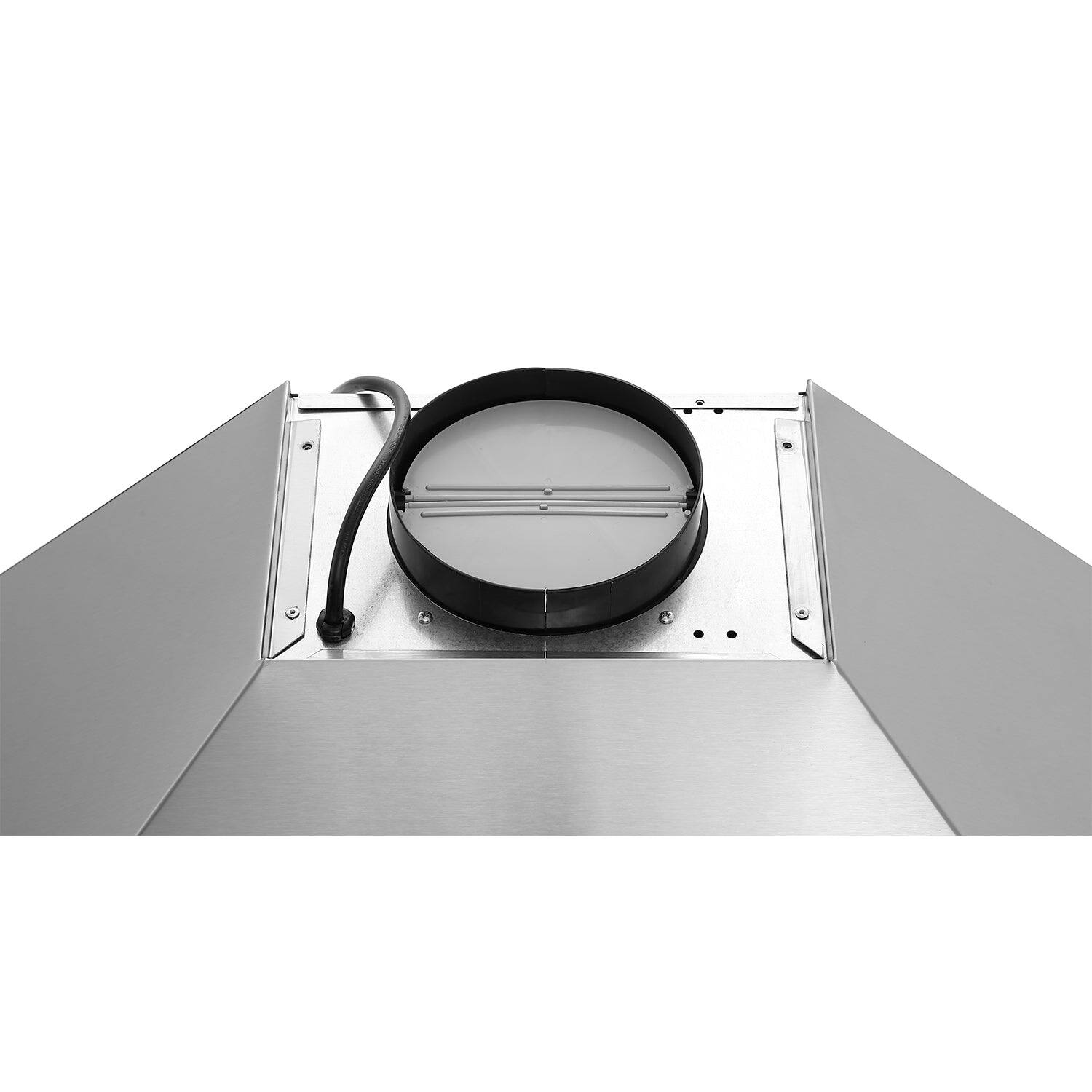 Alt View 2. Rangaire - Rangaire 30" Wall-Mounted Range Hood 580 CFM Convertible Stainless Steel RHWMP30S - Stainless Steel.