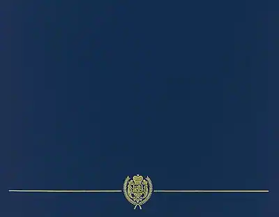 Front. Great Papers - Great Papers Classic Crest Certificate Holders, 8.5" x 11", Navy, 5/Pack (903115) - Navy.