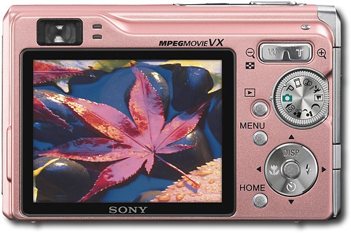 Best Buy: Sony Cyber-shot 7.2MP Digital Camera Pink DSC-W80/P